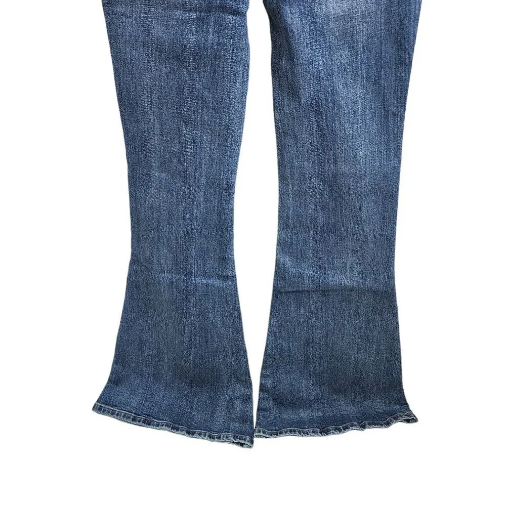 NWT Sandrine Rose by Free People Super‎ Flare Jeans Women's Size 27 Blue Denim